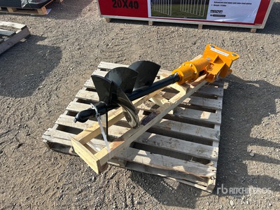 2026 GIYI 15 in Mini Excavator Auger - Fits Cat 303 (Unused)