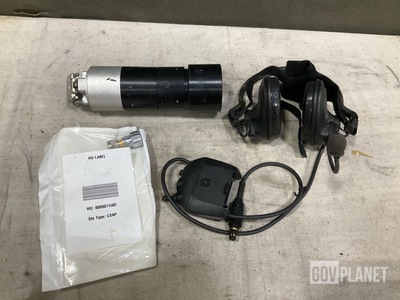 (1) 7913129-6 Connector Adapter, (1) Headsets, (2) Lenses & Assorted Items
