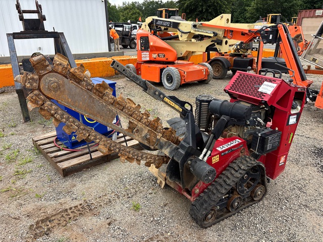 2023 Toro TRX-300 Walk Behind Trencher w/2022 Teske T22979 Trailer