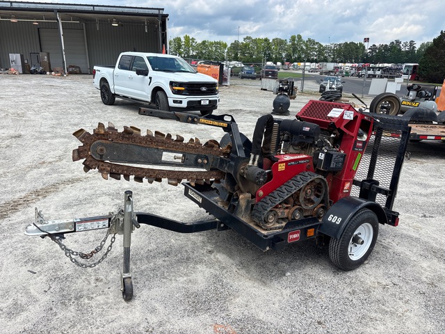 2023 Toro TRX-300 Walk Behind Trencher w/2022 Teske T22979 Trailer