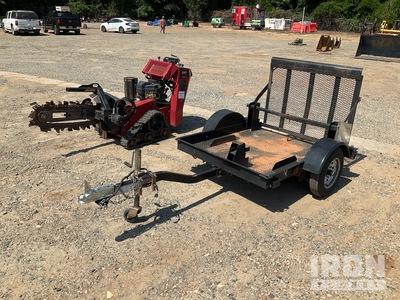 2021 Toro 22972 Tracked Trencher w/2021 Teske 4X5 Dingo T22979 Trailer