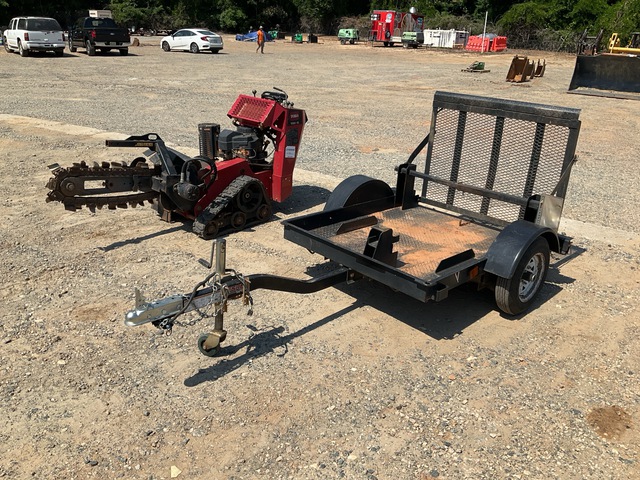 2021 Toro 22972 Tracked Trencher w/2021 Teske 4X5 Dingo T22979 Trailer