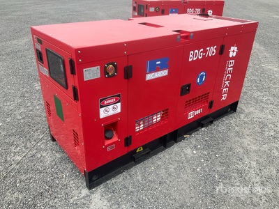 2026 Becker BDG-70S 56KW/70KVA Generator Set (Unused)