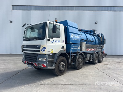 2006 Huwer HU2000 1503P55 on 2006 DAF CF85.430 8x4 Camion Aspiratrice Vacuum Excavator Truck