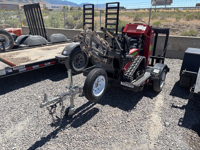 2021 Toro TRX16 Walk Behind Trencher w/ 2021 Teske S/A Trailer