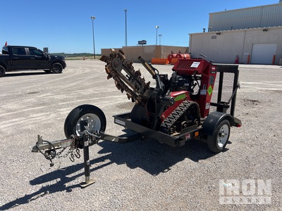 Toro 22972 Walk Behind Trencher w/2021 Teske T22979 Trailer