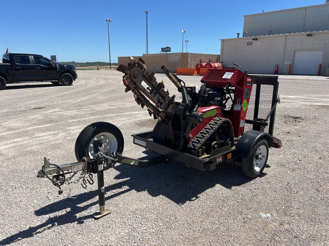 2021 Toro 22972 Walk Behind Trencher w/2021 Teske T22979 Trailer