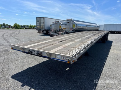 2008 East 48 ft T/A Spread Axle Aluminum Flatbed Trailer