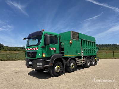 MTS on 2009 MAN TGA 8x4 Camion Aspiratrice Camion pelleteuse sous vide