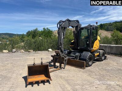 2018 Mecalac 9MWR Pelle Sur Pneus Wheel Excavator (Inoperable)