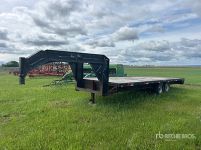 1994 SWS 14000 lb 24 ft T/A Gooseneck Remolque Portamaquinaria