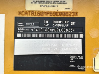 2012 Cat 160M VHP Motor Grader