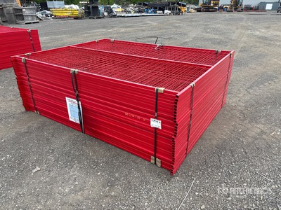 Quantity of (30) Canex 8 ft x 6 ft Powder Coated Temporary Site Fence (Unused)