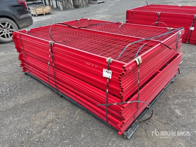 Quantity of (30) Canex 8 ft x 6 ft Powder Coated Temporary Site Fence (Unused)