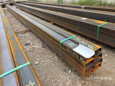 Quantity of (8) 2025 Kit Containers 1/8 in x 2 in x 4 in x 25 ft Steel Tubimg (Unused)