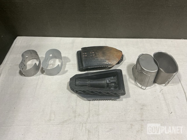 (128) Entrenching Tools, (259) Water Canteen Cups & (224) Canteen Cup Stands