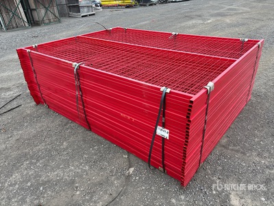 Quantity of (30) Canex 8 ft x 6 ft Powder Coated Temporary Site Fence (Unused)