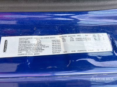 2020 Freightliner Cascadia 126 6x4 T/A Sleeper Truck Tractor
