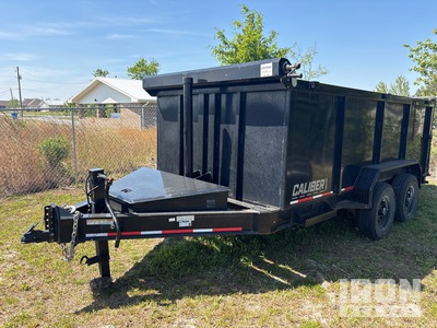 2024 Caliber 13 ft T/A Dump Utility Trailer