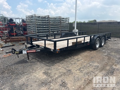 2024 (unverified) Orange Line TU70-20BK4AR2B 20 ft T/A Utility Trailer