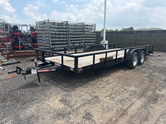 2024 Orange Line TU70-20BK4AR2B 20 ft T/A Utility Trailer