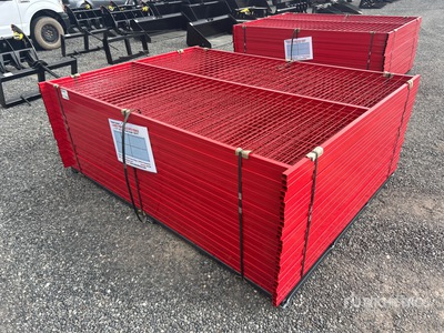 Quantity of (30) Canex 8 ft x 6 ft Powder Coated سياج الموقع (Unused)