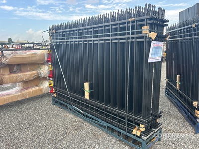 Quantity of (20) Canex 10 ft x 7 ft Wrought Iron Fencing (Unused)