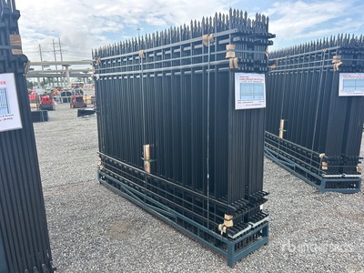 Quantity of (20) Canex 10 ft x 7 ft Wrought Iron Fencing (Unused)