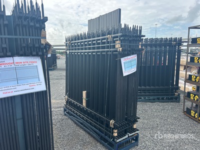 Quantity of (20) Canex 8 ft x 7 ft Wrought Iron Fencing (Unused)