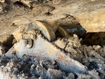 Undercarriage with Left Carrier Rollers
