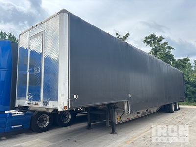 2016 Benson 53 ft T/A Curtain Side Stufendeck-Anhänger