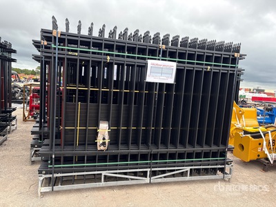 Quantity of (20) Canex 10 ft x 7 ft Powder Coated Site Fence (Unused)