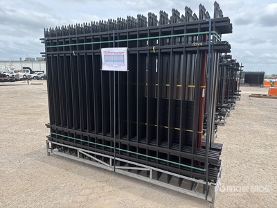Quantity of (20) Canex 10 ft x 7 ft Powder Coated Site Fence (Unused)