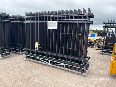 Quantity of (20) Canex 10 ft x 7 ft Powder Coated Site Fence (Unused)