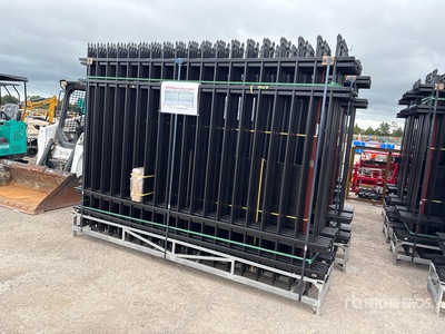 Quantity of (20) Canex 10 ft x 7 ft Powder Coated Site Fence (Unused)