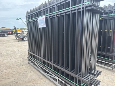 Quantity of (20) Canex 10 ft x 7 ft Powder Coated Site Fence (Unused)
