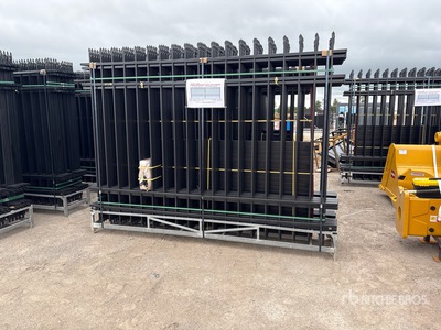Quantity of (20) Canex 10 ft x 7 ft Powder Coated Site Fence (Unused)