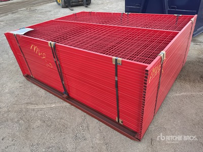 Quantity of (30) Canex 8 ft x 6 ft Powder Coated Site Fence (Unused)