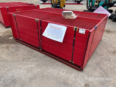 Quantity of (30) Canex 8 ft x 6 ft Powder Coated Site Fence (Unused)