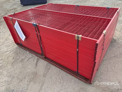 Quantity of (30) Canex 8 ft x 6 ft Powder Coated Site Fence (Unused)
