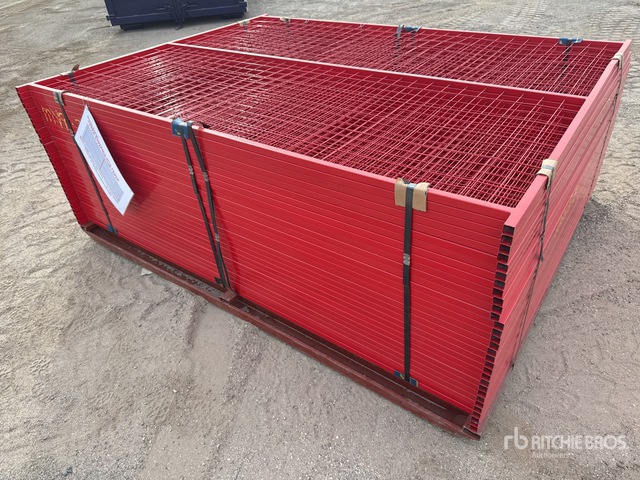Quantity of (30) Canex 8 ft x 6 ft Powder Coated Site Fence (Unused)