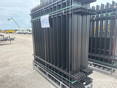 Quantity of (20) Canex 8 ft x 7 ft Powder Coated Site Fence (Unused)