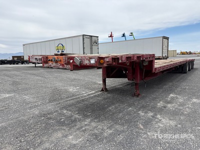 2010 Manac 52 ft Tri/A Single Drop Plateforme Surbaissée