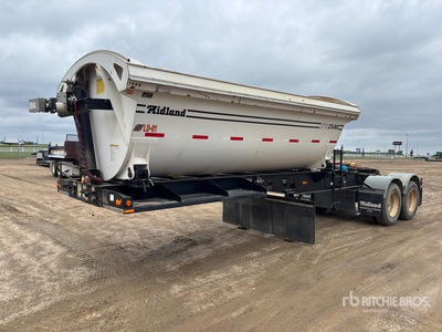 2007 Midland 17 ft B-Train Lead Side Dump Trailer