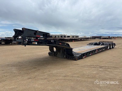 2013 Gerrys Tri/A Double Drop Removable Gooseneck Lowboy Trailer