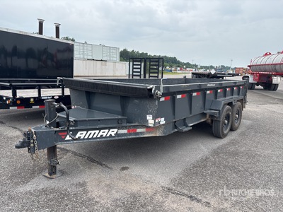 2024 Lamar 16 ft T/A Dump Utility Trailer