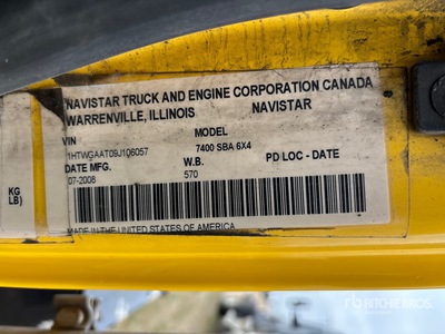 2009 International 7400 6x4 Cabine en chassis