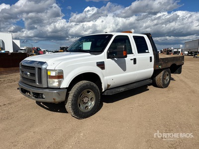 2009 Ford F-350 XLT 4x4 Crew Cab Flatbed Truck