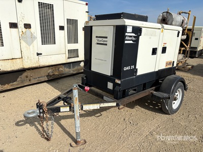 2014 Atlas Copco QAS25KDSKID 20 kW Mobile Generator Set