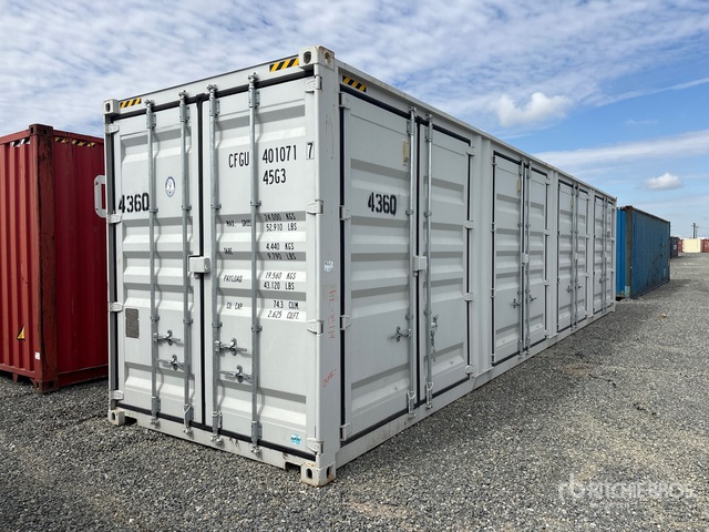 2024 40 ft High Cube Multi-Door Storage Container